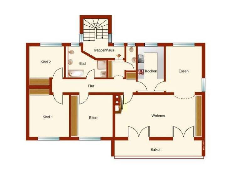 Wohnung zur Miete 1.800 € 4 Zimmer 120 m² 1. Geschoss frei ab sofort Weilheim Weilheim in Oberbayern 82362