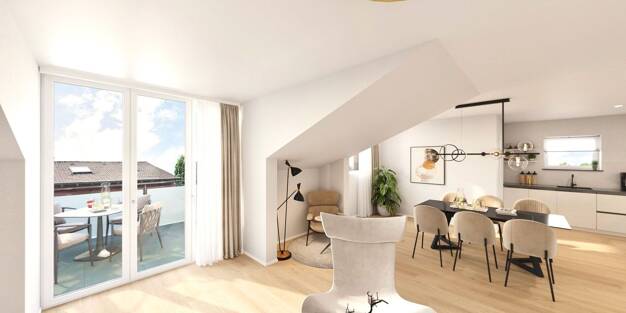 Wohnung zum Kauf - Neubau 558.498 € 4 Zimmer 101,7 m² Dachgeschoss, 2. Geschoss Hohe Geist 17 Albachten Münster 48163