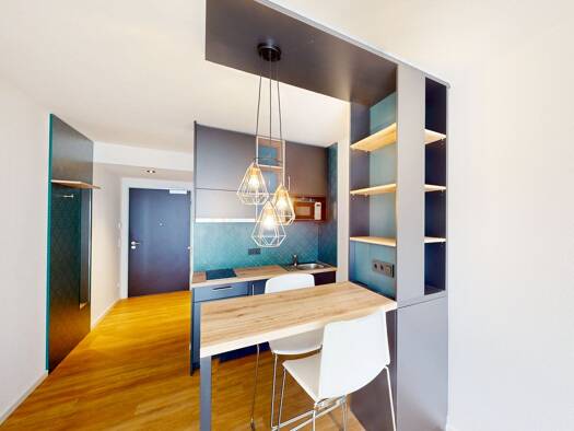Wohnung zur Miete 781 € 1 Zimmer 25,2 m² 3. Geschoss Lyoner Straße Schwanheim Frankfurt am Main 60528