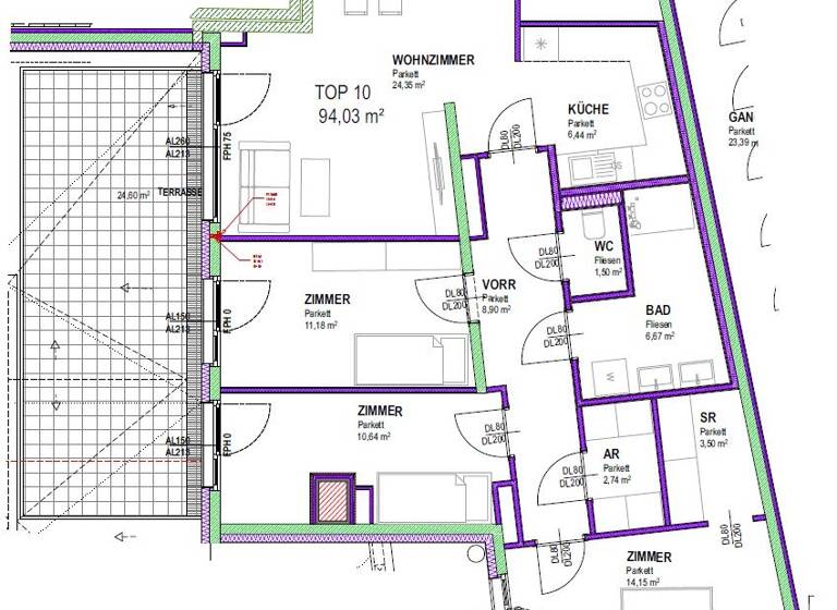 Wohnung zum Kauf 535.070 € 4 Zimmer 94,9 m² Groß-Enzersdorf 2301