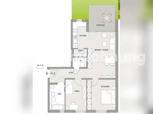 Wohnung zur Miete Tauschwohnung 1.100 € 3 Zimmer 85 m² EG Schallstadt 79227