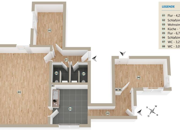 Wohnung zum Kauf 299.000 € 3 Zimmer 105 m²<br/>Wohnfläche ab sofort<br/>Verfügbarkeit Muggenhof Nürnberg 90429