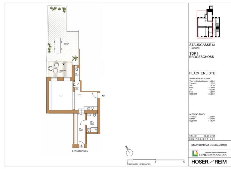 Studio zum Kauf - Erstbezug 435.000 € 1 Zimmer 55,6 m² 1. Geschoss Wien 1180