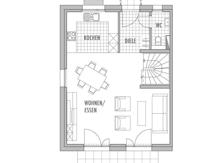 Doppelhaushälfte zum Kauf 640.505 € 5,5 Zimmer 129,7 m² 254 m² Grundstück Döffingen Grafenau 71120