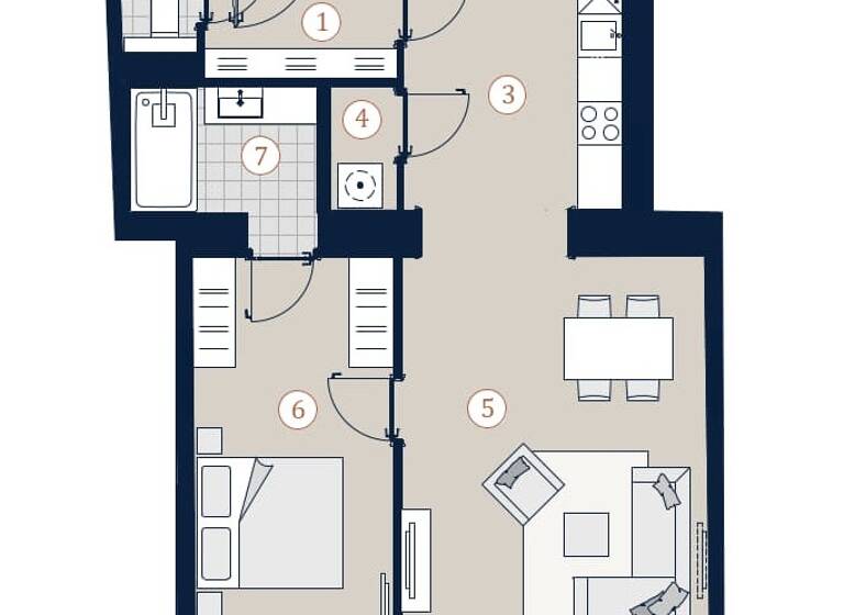Wohnung zum Kauf 579.000 € 2 Zimmer 59,9 m² 3. Geschoss Tendlergasse 3 Wien 1090