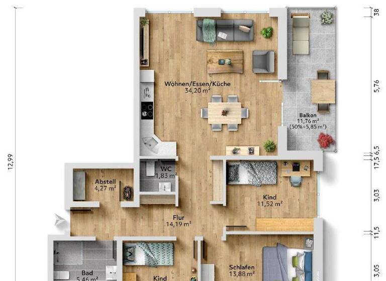 Wohnung zum Kauf 383.000 € 4 Zimmer 100,8 m² Frankenberg Frankenberg (Eder)-Frankenberg 35066