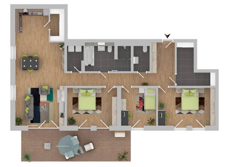 Wohnung zum Kauf - Erstbezug provisionsfrei 749.900 € 4 Zimmer 138 m² 3 Geschosse frei ab sofort St Mang Kempten 87437