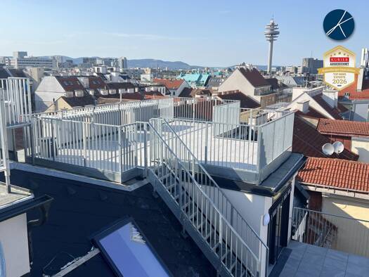 Terrassenwohnung zur Miete - Erstbezug 2.220 € 4,5 Zimmer 130 m² 6. Geschoss Favoriten 1100