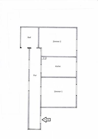 Wohnung zur Miete 470 € 2 Zimmer 50 m² Geschoss EG/2 Mitte Dortmund 44139