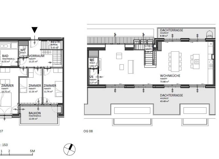 Maisonette zum Kauf 1.033.000 € 4 Zimmer 143,6 m² 7. Geschoss Josef-Deutsch-Strasse 3 Wien 1100