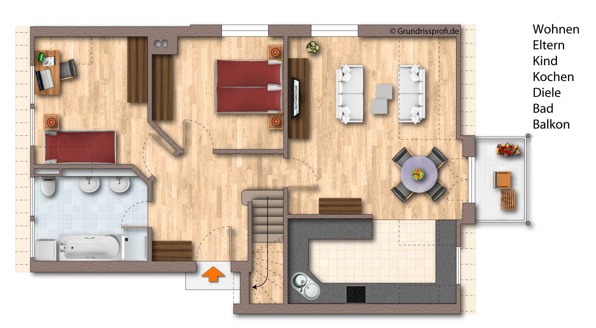 Maisonette zum Kauf provisionsfrei 370.000 € 4,5 Zimmer 101 m²<br/>Wohnfläche 1.<br/>Geschoss ab sofort<br/>Verfügbarkeit Merowingerstra0e 29 Eisingen 97249