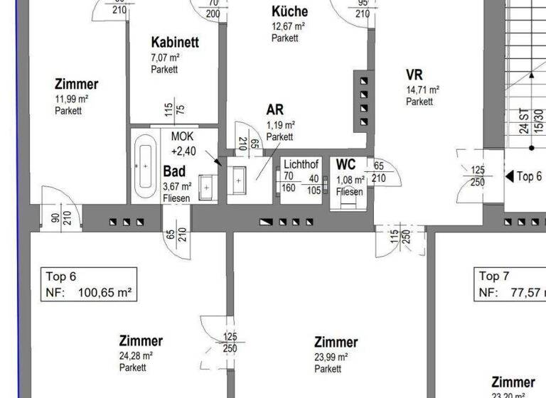 Wohnung zum Kauf 549.000 € 4 Zimmer 100,7 m² 3. Geschoss Wien 1190