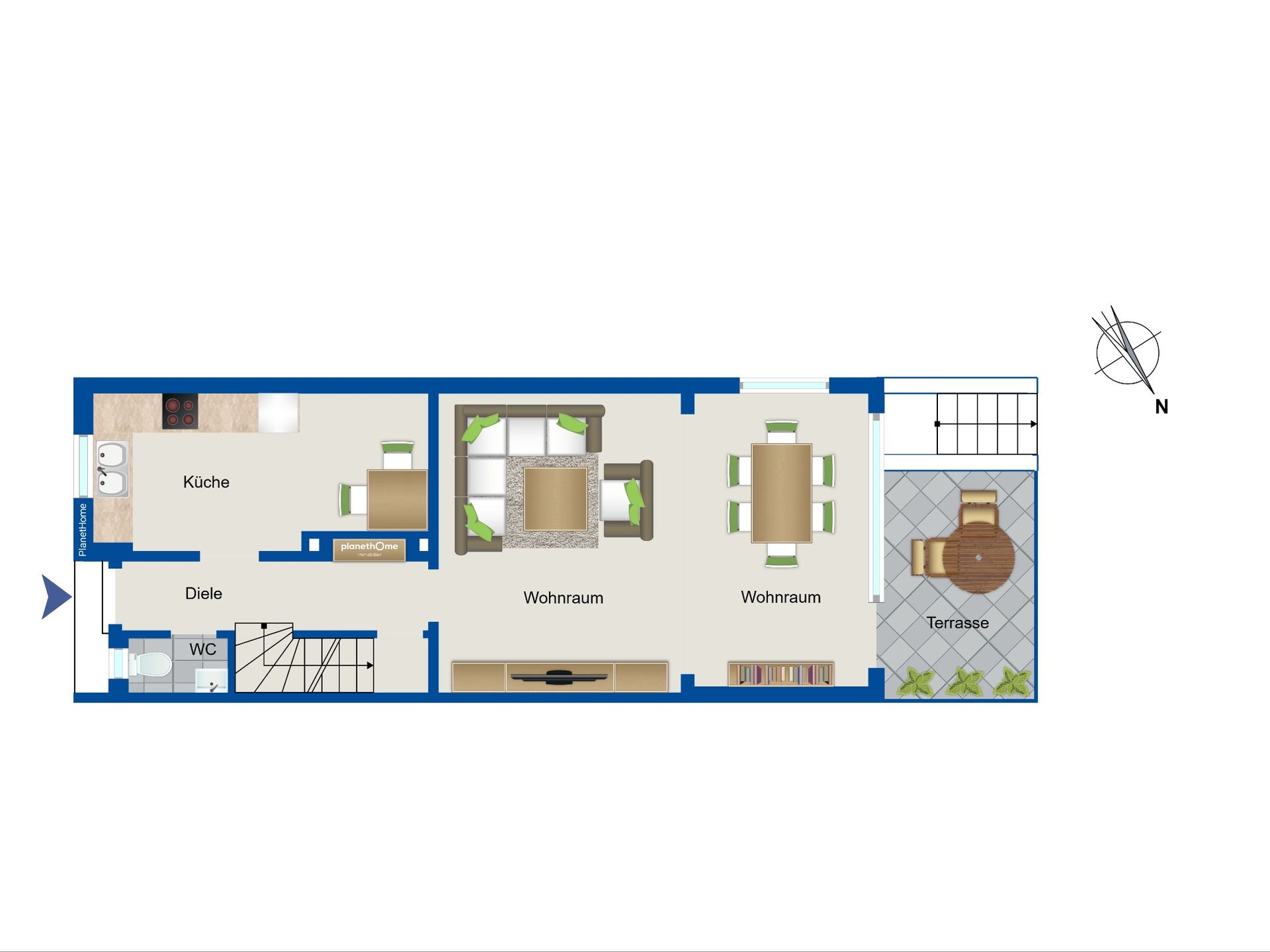 Reihenmittelhaus zum Kauf 250.000 € 4 Zimmer 115,7 m²<br/>Wohnfläche 208 m²<br/>Grundstück Statistischer Bezirk 12 Hamm 59063