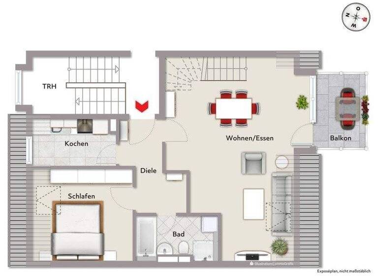Maisonette zum Kauf 359.000 € 3 Zimmer 64 m² 2. Geschoss frei ab sofort Eibach Nürnberg 90451