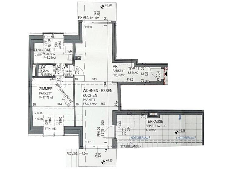 Wohnung zum Kauf 320.000 € 2 Zimmer 78 m² 4. Geschoss Wien 1220