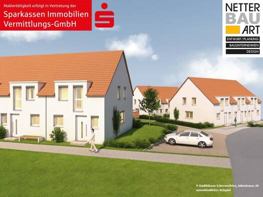 Reihenendhaus zum Kauf provisionsfrei 560.400 € 4 Zimmer 97,3 m² 339 m² Grundstück Eckersmühlen Roth 91154