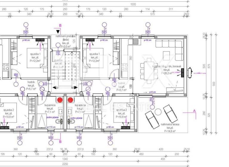 Wohnung zum Kauf 235.620 € 3 Zimmer 71 m² Privlaka