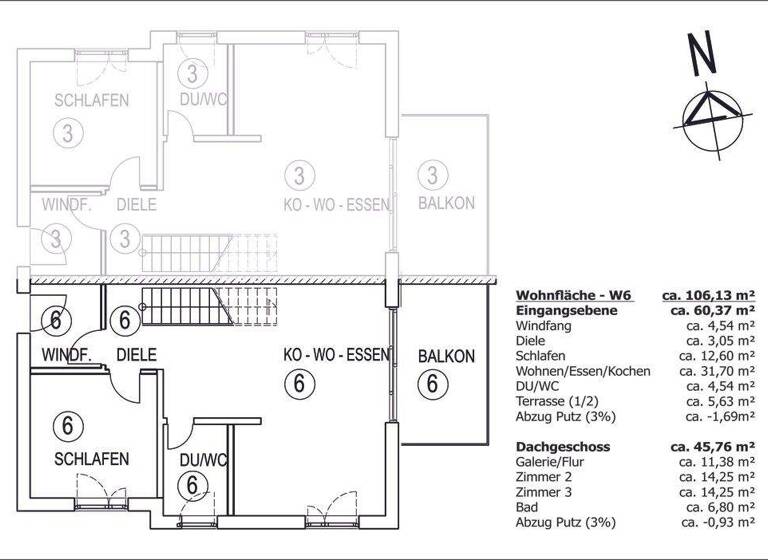 Maisonette zur Miete 1.255 € 4 Zimmer 107,9 m² 2. Geschoss Herbolzheim Neudenau 74861