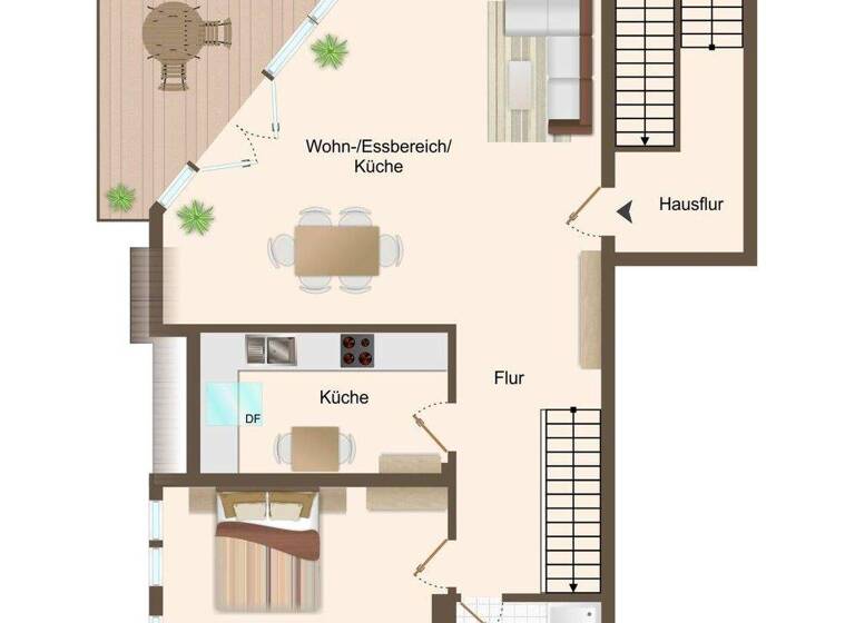 Maisonette zur Miete 1.100 € 3 Zimmer 96 m² 4. Geschoss frei ab sofort Forsbach Rösrath 51503