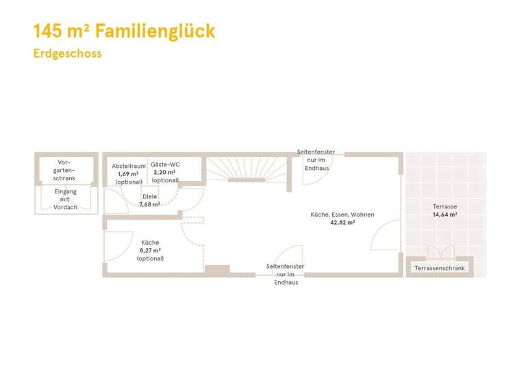 Reihenendhaus zum Kauf - Erstbezug provisionsfrei 489.990 € 5 Zimmer 145 m² 280,6 m² Grundstück Eichenweg 46 Herbolzheim 79336