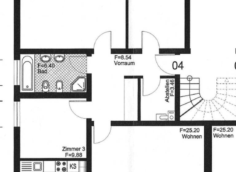 Wohnung zur Miete 1.200 € 4 Zimmer 114 m² 1. Geschoss Jakobstraße 36 Ramstein Ramstein-Miesenbach 66877