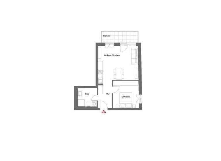Wohnung zum Kauf - Neubau 424.500 € 2 Zimmer 52,8 m² 2. Geschoss Germering 82110