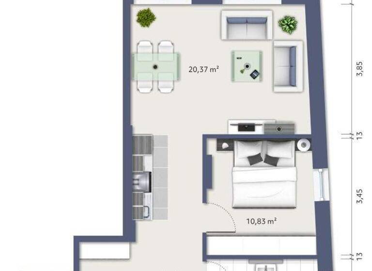Wohnung zum Kauf provisionsfrei 199.000 € 2 Zimmer 54,3 m² Weikersheim 97990