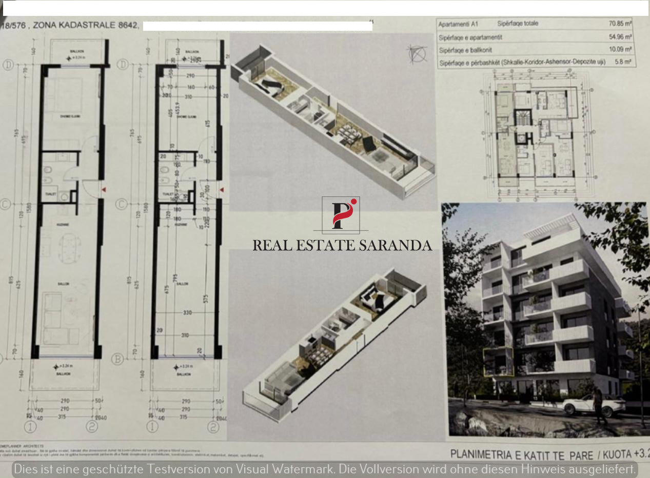 Wohnung zum Kauf 90.500 € 2 Zimmer 58,1 m²<br/>Wohnfläche ab sofort<br/>Verfügbarkeit Butrinti Saranda 9701