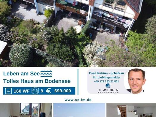 Doppelhaushälfte zum Kauf 664.000 € 8 Zimmer 160 m² 200 m² Grundstück Immenstaad Immenstaad am Bodensee 88090