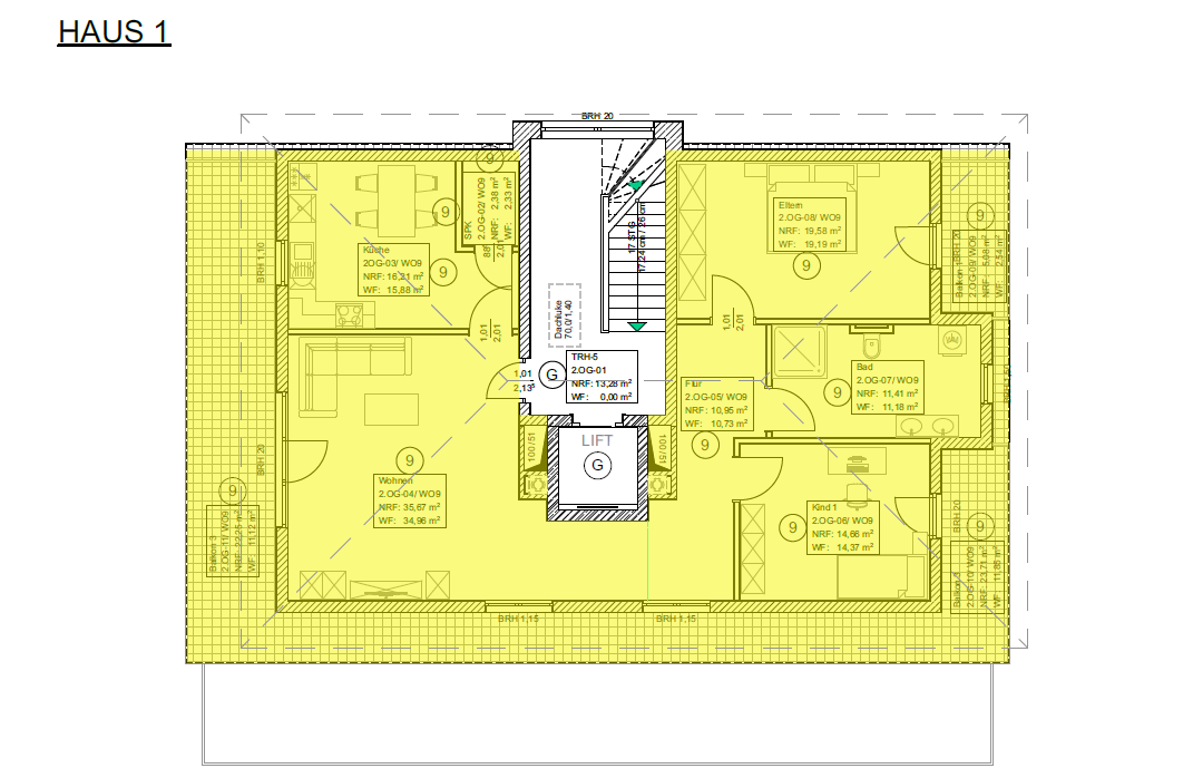 Penthouse zum Kauf provisionsfrei als Kapitalanlage geeignet 620.000 € 3 Zimmer 134 m²<br/>Wohnfläche Unterkochen Mitte Aalen 73432