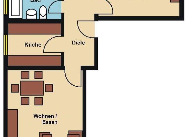 Wohnung zur Miete 780 € 3 Zimmer 80 m² 2. Geschoss Schlebusch Leverkusen 51375