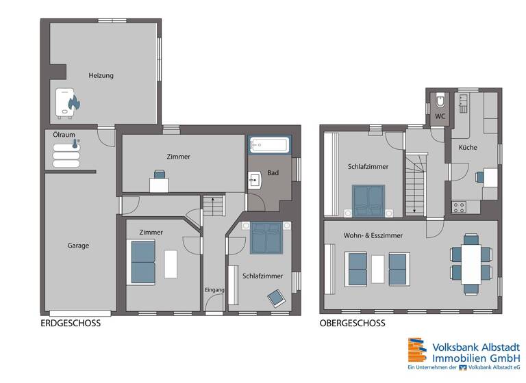 Reihenendhaus zum Kauf 99.000 € 4 Zimmer 87 m² 177 m² Grundstück frei ab sofort Tailfingen Albstadt 72461
