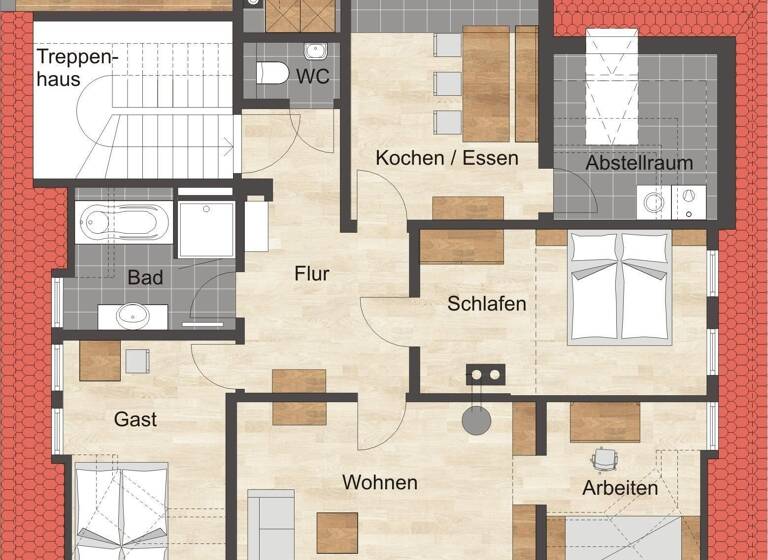 Wohnung zum Kauf provisionsfrei 511.500 € 3 Zimmer 93 m²<br/>Wohnfläche Dachgeschoss<br/>Geschoss Ludwigstr. 24 City Bayreuth 95444