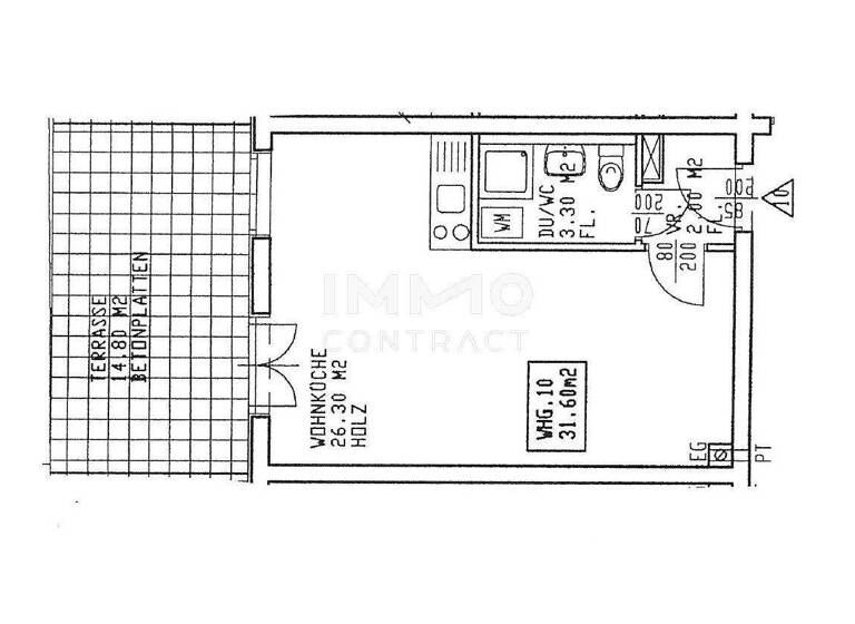 Studio zur Miete 269 € 1 Zimmer 31,6 m² EG Heinrichstraße 47b Geidorf Graz 8010
