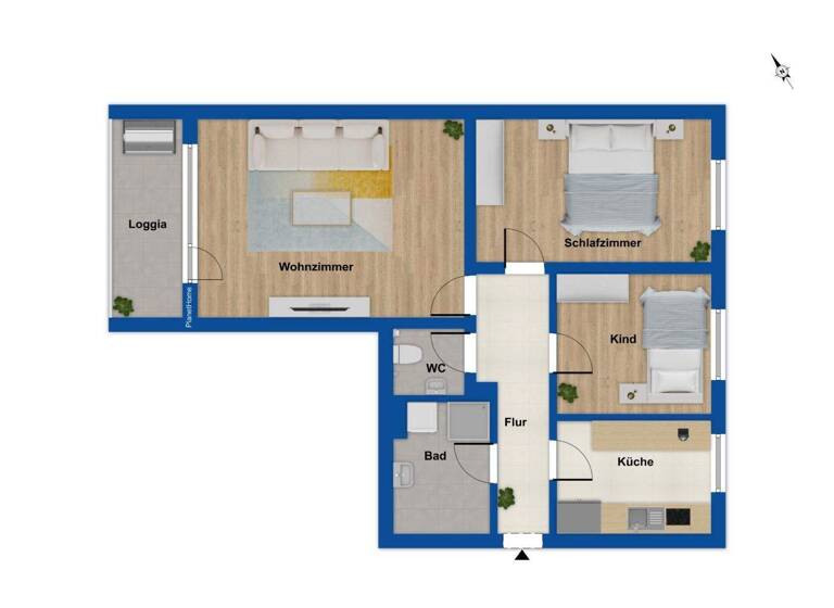 Wohnung zum Kauf 224.000 € 3 Zimmer 67,3 m² 4. Geschoss Lilienthal 28865