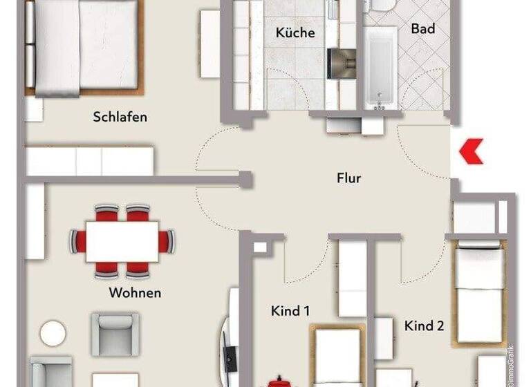Wohnung zum Kauf 285.000 € 4 Zimmer 85 m² 2. Geschoss Altdorf 90518