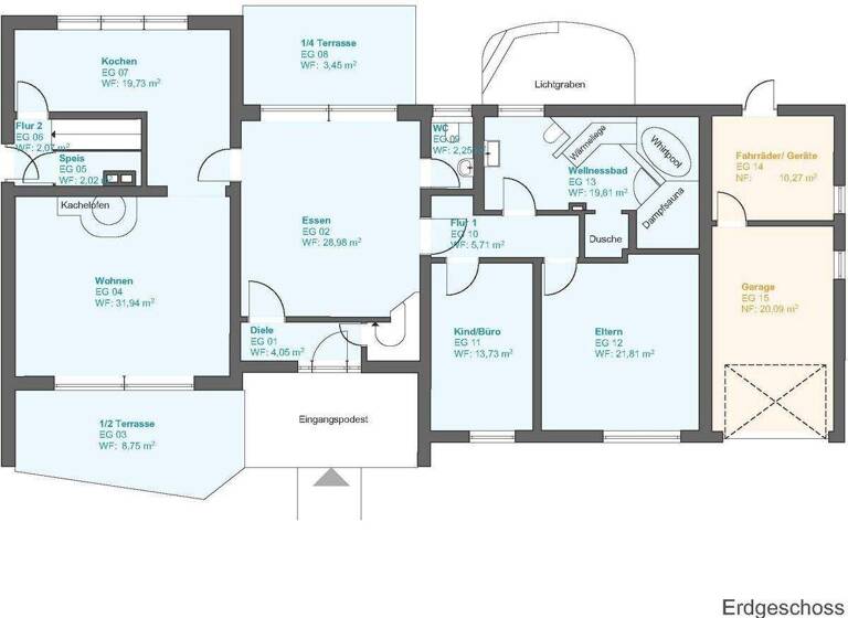 Einfamilienhaus zum Kauf 1.190.000 € 6 Zimmer 203 m² 969 m² Grundstück Buchloe Buchloe / Amberg 86807