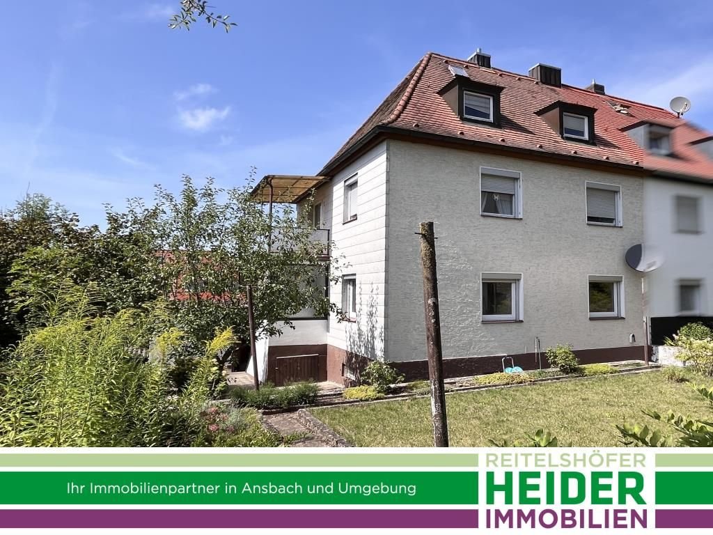 Doppelhaushälfte zum Kauf 239.000 € 7 Zimmer 117 m²<br/>Wohnfläche 304 m²<br/>Grundstück ab sofort<br/>Verfügbarkeit Stadt Ansbach 91522