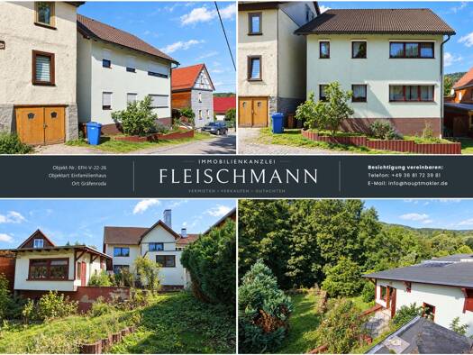 Mehrfamilienhaus zum Kauf 145.000 € 8 Zimmer 166,6 m² 887 m² Grundstück Gräfenroda 99330