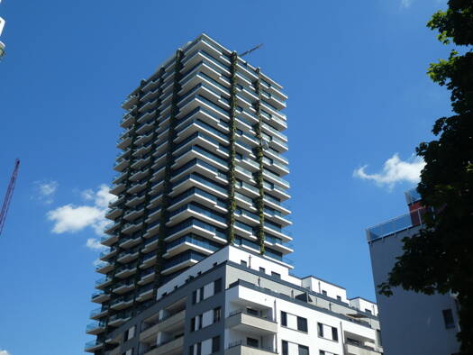 Wohnung zur Miete 1.375 € 2 Zimmer 50 m² 8. Geschoss Gallus Frankfurt am Main 60327