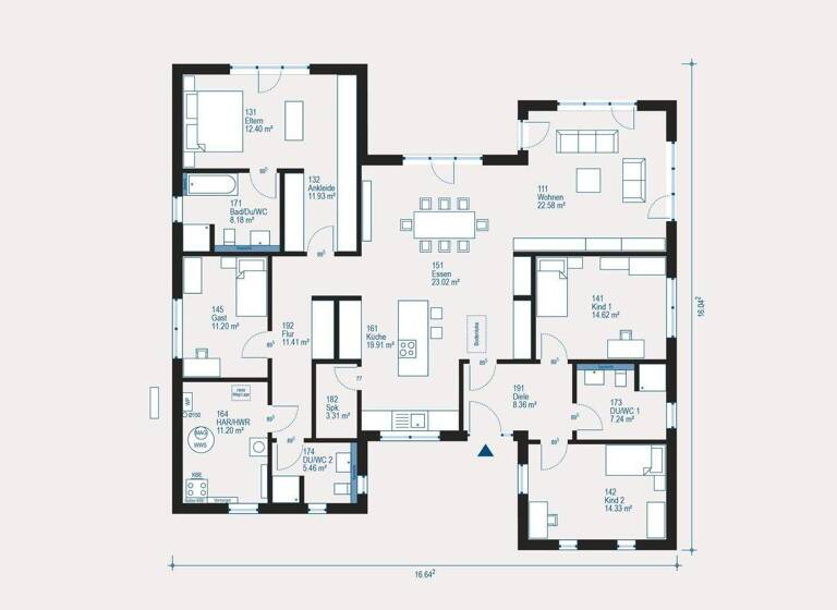 Einfamilienhaus zum Kauf 645.919 € 5 Zimmer 185,1 m² 996,8 m² Grundstück Arnhofen Aindling 86447