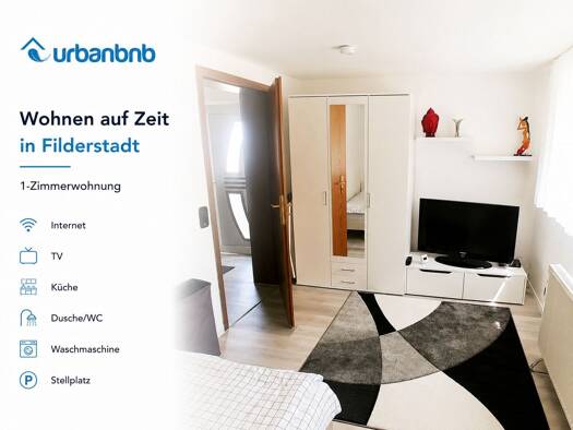 Wohnung zur Miete auf Zeit 890 € 1 Zimmer 25 m² frei ab 15.09.2026 Uhlbergstraße Plattenhardt Filderstadt 70794