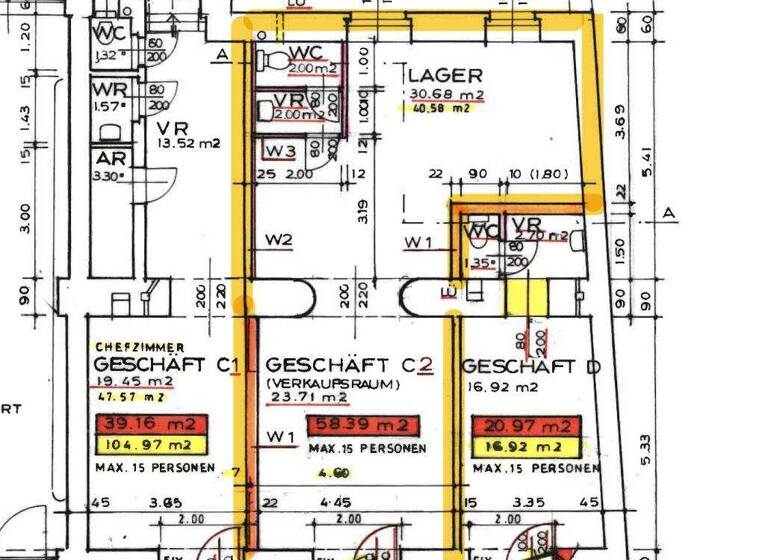 Ladenfläche zur Miete 1.700 € 59 m² Verkaufsfläche Wien 1060