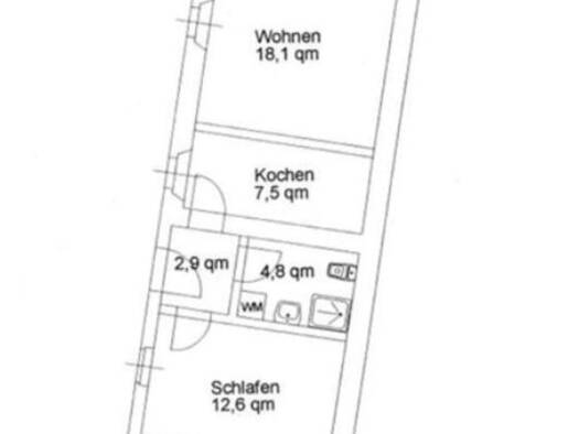 Wohnung zur Miete 300 € 2,5 Zimmer 44 m² Schwarzenberg Schwarzenberg/Erzgeb. 8340