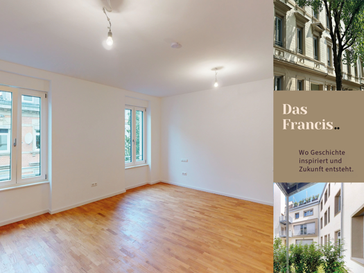 Wohnung zur Miete 1.745 € 3 Zimmer 106,2 m² 2. Geschoss Moningerstraße 9 Weststadt Karlsruhe 76135