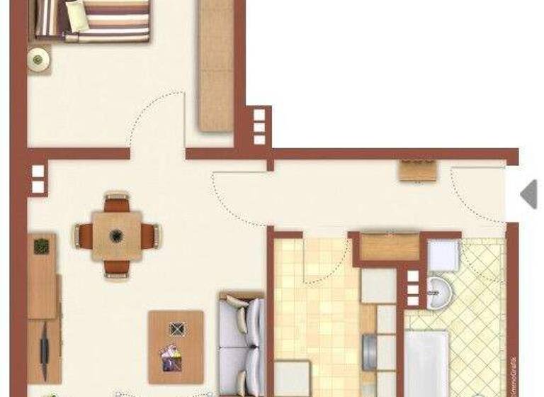 Wohnung zur Miete 325 € 2 Zimmer 49,6 m² EG frei ab 01.06.2026 Moskauer Str. 17 Zeitz 06712