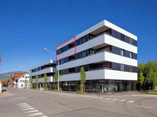 Terrassenwohnung zur Miete 975 € 2 Zimmer 48 m² 3. Geschoss frei ab 01.04.2026 Radetzkystraße 20 Lustenau 6890