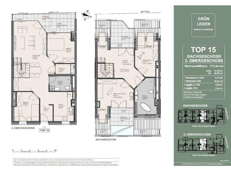 Maisonette zum Kauf 947.000 € 3 Zimmer 117,4 m² 2. Geschoss Adam-Strenninger-Gasse 2 Perchtoldsdorf 2380