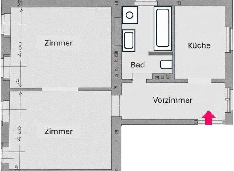 Wohnung zum Kauf 394.000 € 2 Zimmer 64,2 m² 1. Geschoss Wien 1180