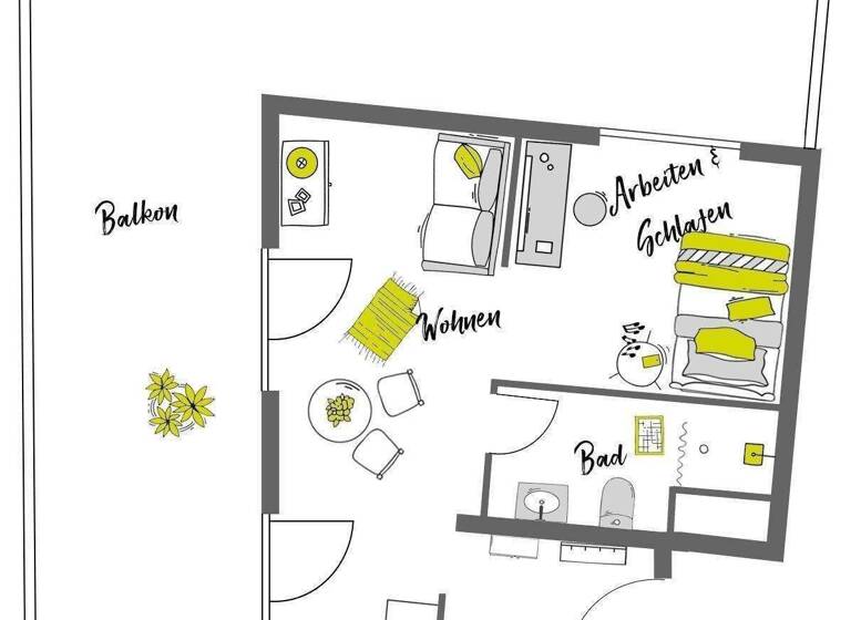Studio zur Miete 1.393 € 1 Zimmer 61 m² 6. Geschoss frei ab 15.04.2026 Neukölln Berlin 12051